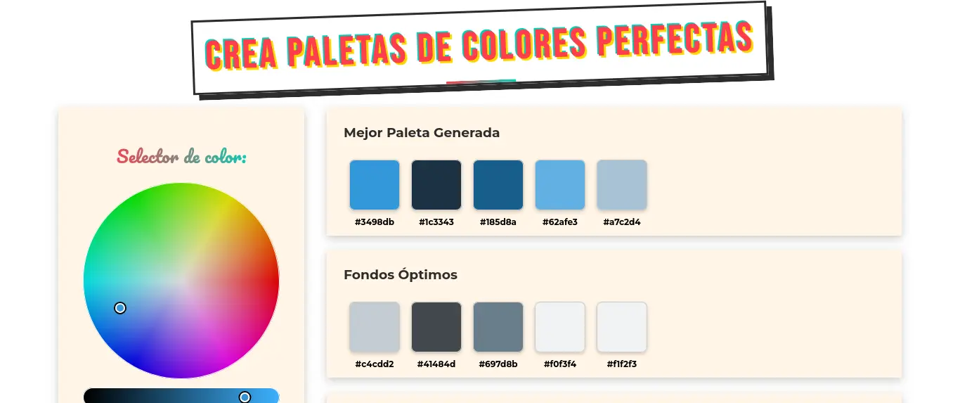 Generador de paletas de colores